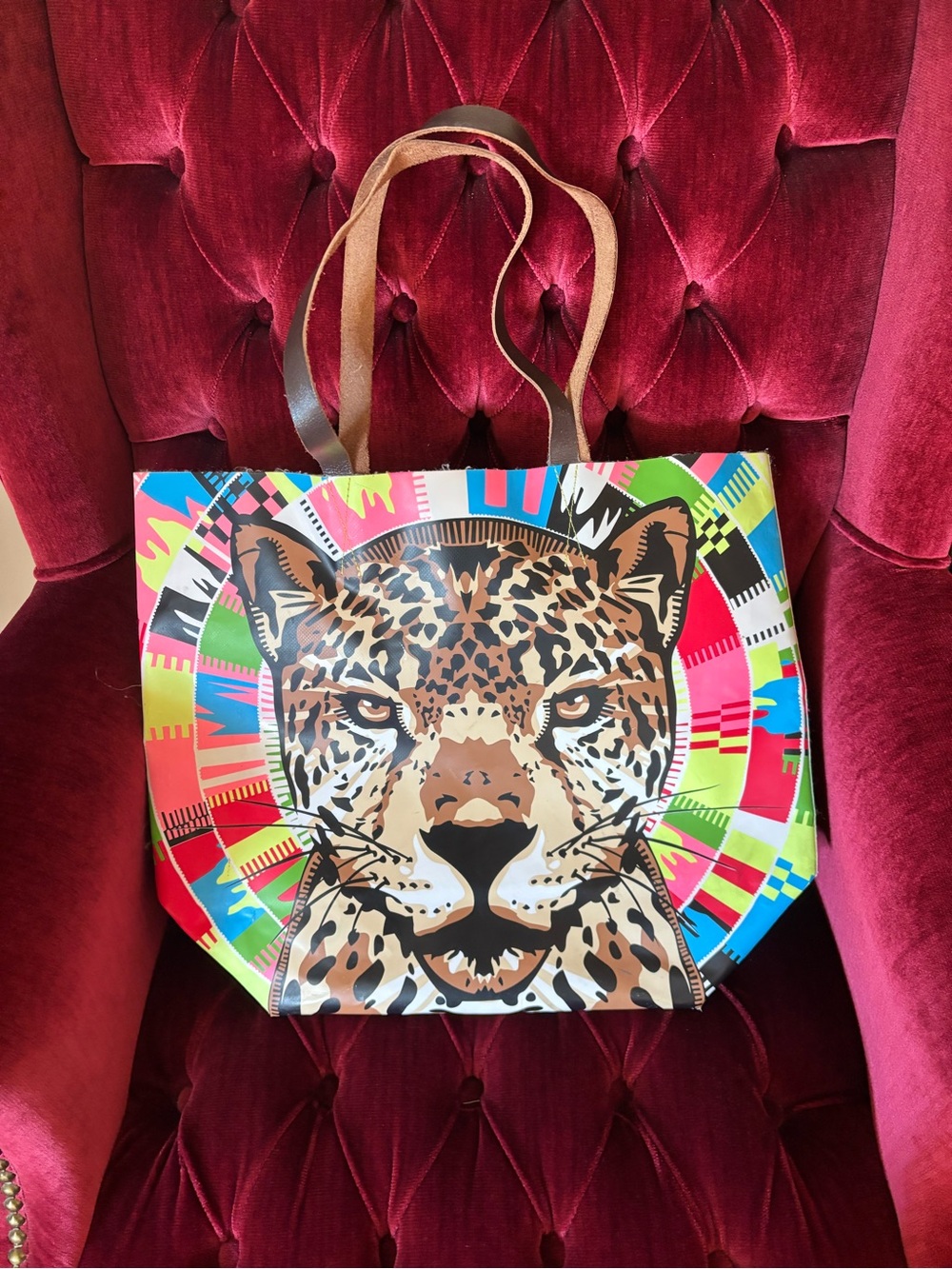 Mara Hoffman Multicolor Leopard  Tote bag